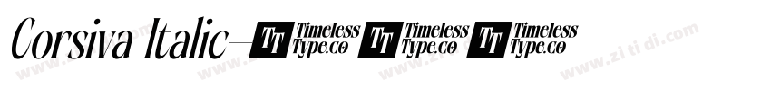 Corsiva Italic字体转换